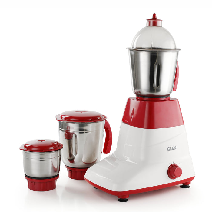Mixer Grinder 500W with 3 Stainless Steel Liquidiser, Grinder and Chutney Jars - Red (4025LX)