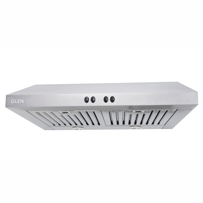 Straight Line Kitchen Chimney Push Button Baffle filters 60cm 1000 m3/h -Silver (6001 SS PB)